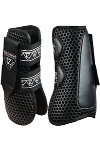 Equilibrium Tri-Zone Open Fronted Tendon Boots EQB13 - Black